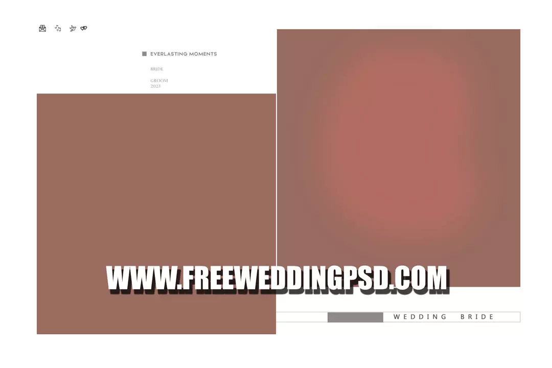 bride beautiful moments album psd designs