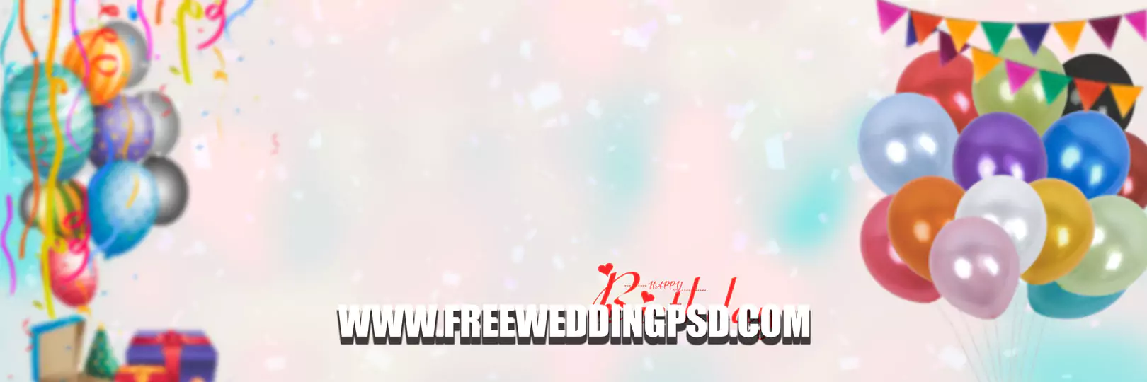 happy birthday psd background 12x36
