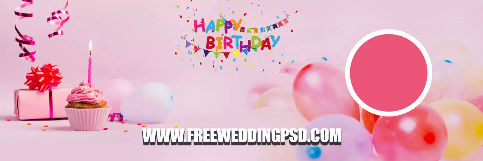 happy birthday psd background 12x36