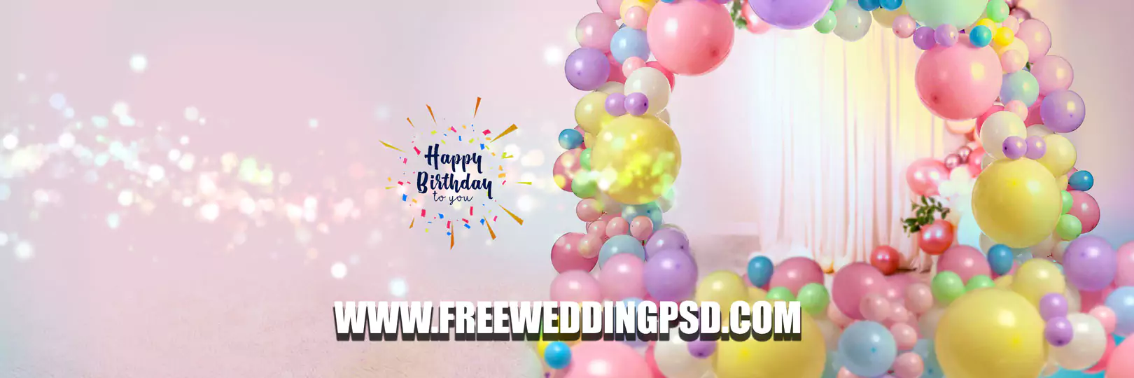 happy birthday psd background 12x36