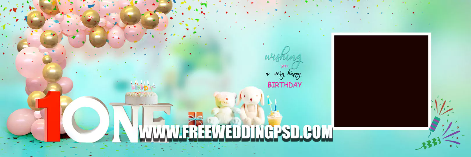 happy birthday psd background 12x36