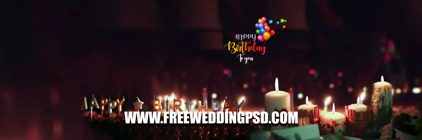 happy birthday psd background 12x36