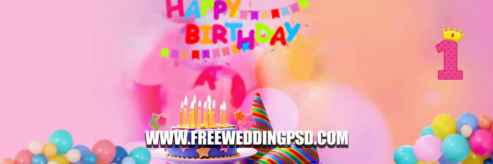 happy birthday psd background 12x36