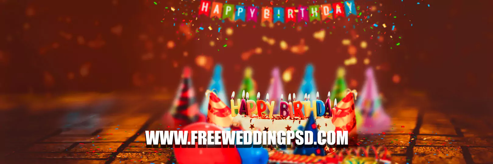 happy birthday psd background 12x36