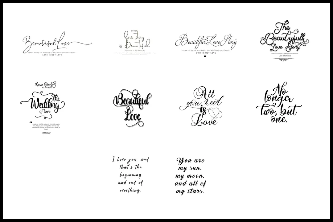 happy birthday - save the date Fonts and letters Perfect for album design