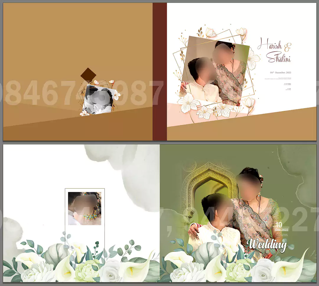 wedding album cover design free Download