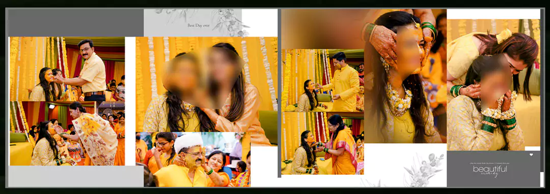 wedding ceremony album PSD design