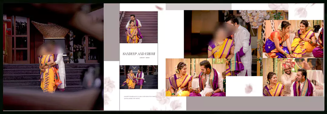 wedding ceremony album PSD design