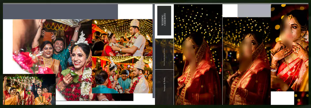 wedding ceremony album PSD design