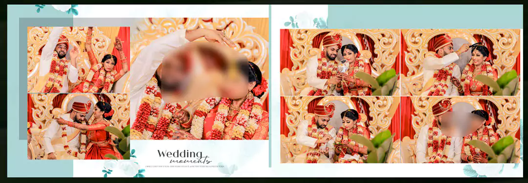 wedding ceremony album PSD design