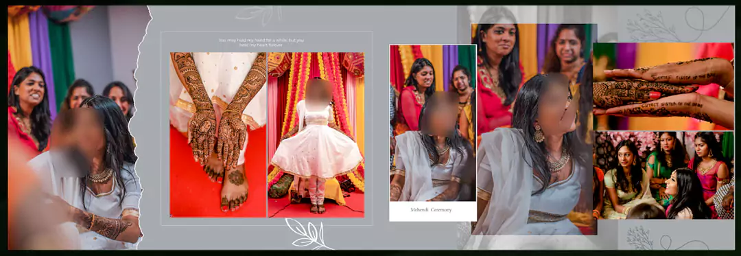 wedding ceremony album PSD design