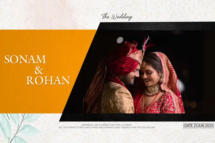 wedding album cover pad psd