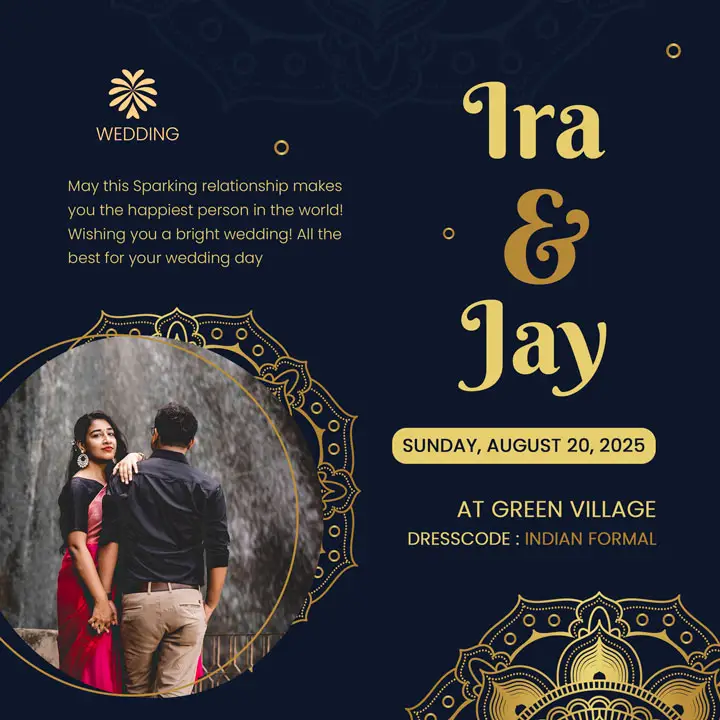 whatsapp wedding invitation card design