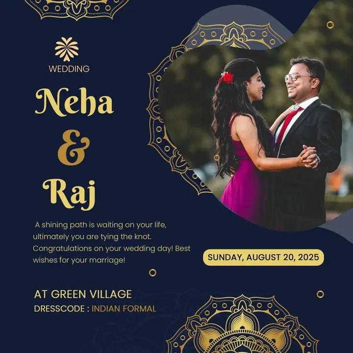 whatsapp wedding invitation card design