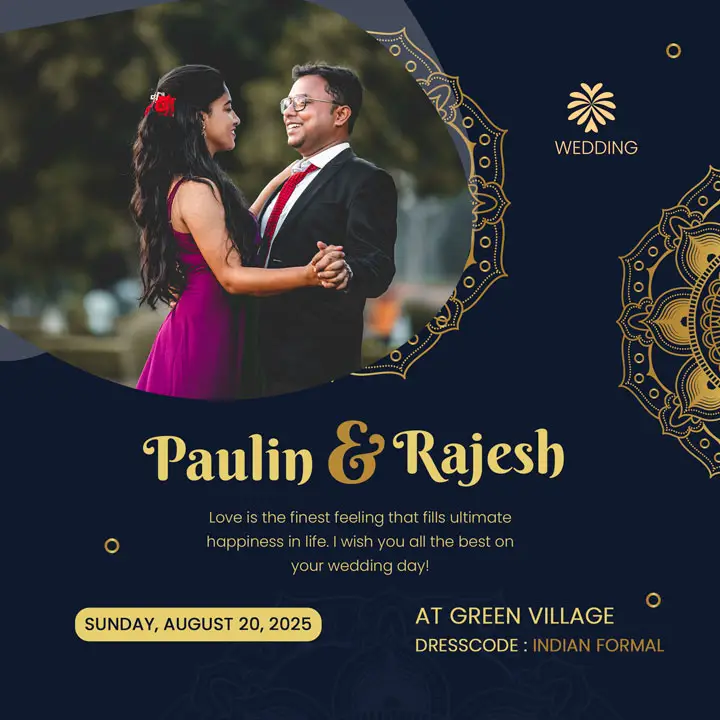 whatsapp wedding invitation card design