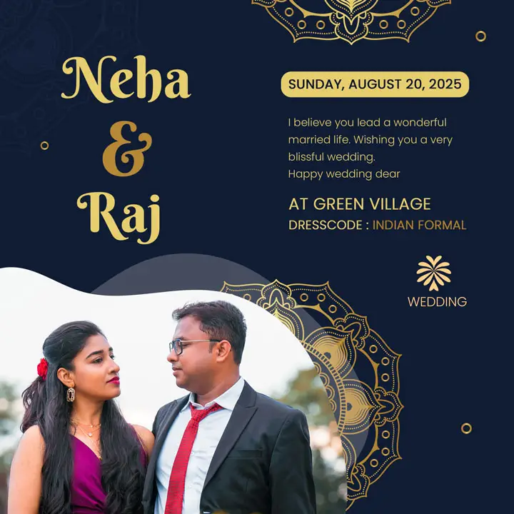 whatsapp wedding invitation card design