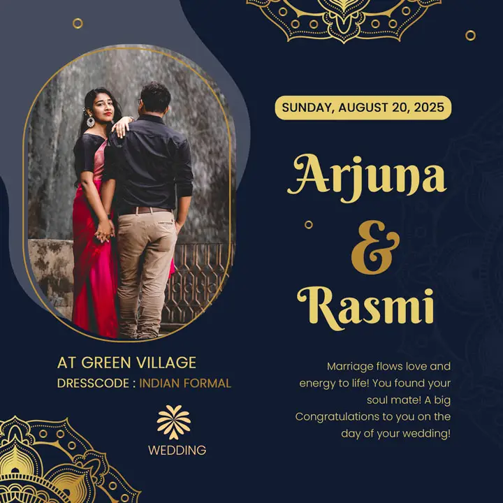 whatsapp wedding invitation card design