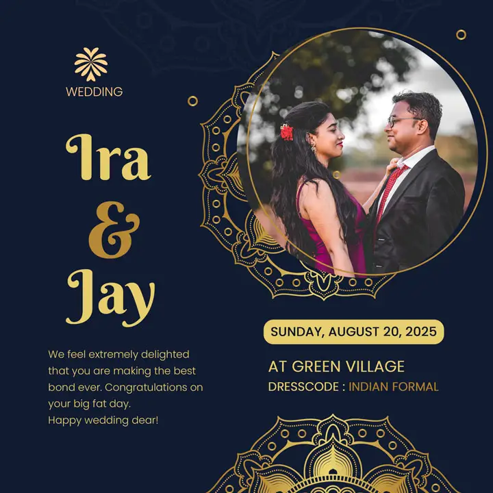 whatsapp wedding invitation card design