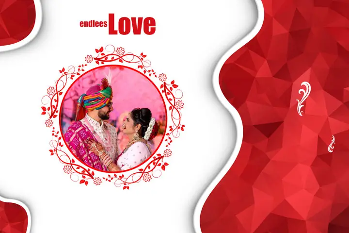 indian traditional wedding album cover design