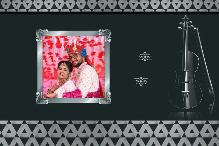 indian traditional wedding album cover design