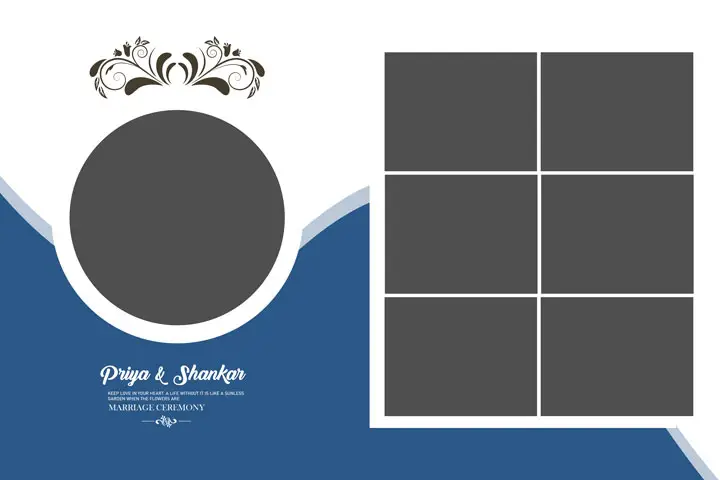 wedding beautiful bridal album design