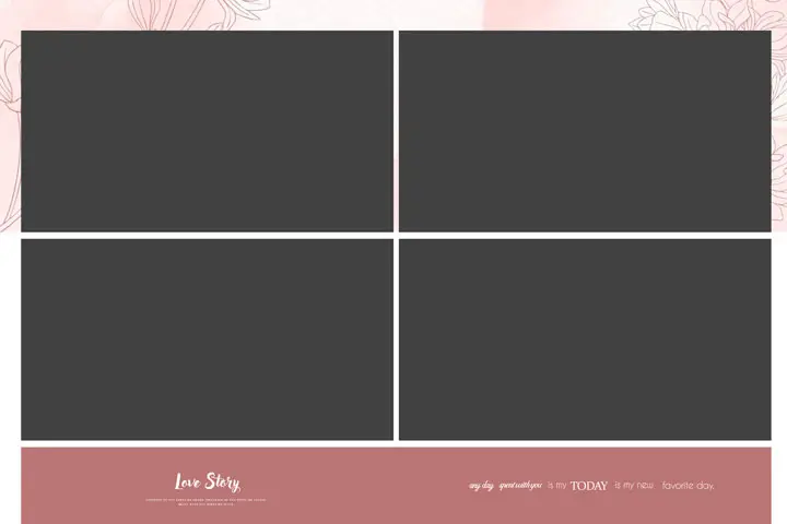 wedding beautiful bridal album design
