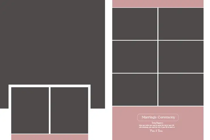 wedding beautiful bridal album design