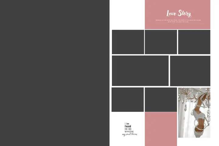 wedding beautiful bridal album design