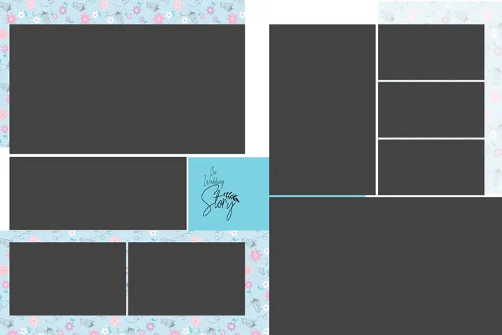 wedding beautiful bridal album design