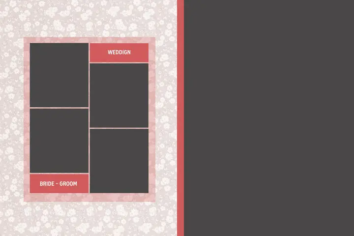 wedding beautiful bridal album design