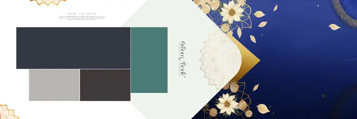 3D wedding album PSD design