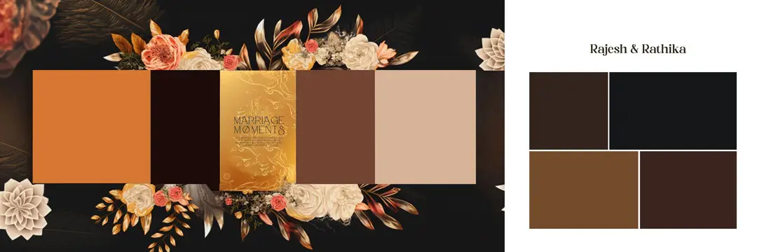 oil paint bridal wedding album 12x36 PSD design 2023
