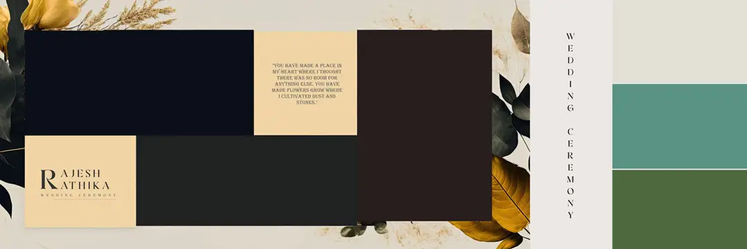 oil paint bridal wedding album 12x36 PSD design 2023