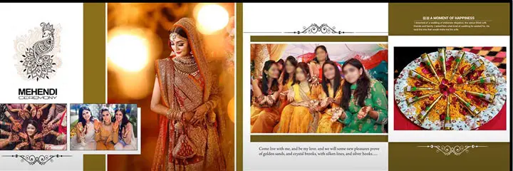 haldi ceremony wedding album psd 12x36