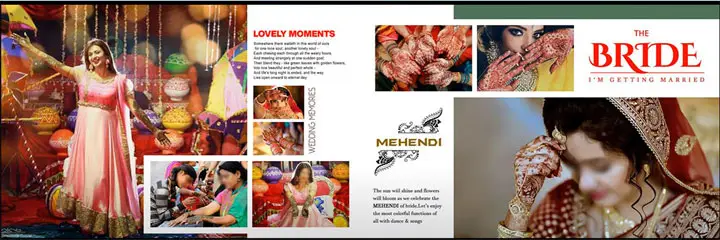 haldi ceremony wedding album psd 12x36