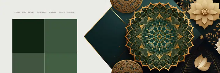 oil paint 3d wedding album psd design