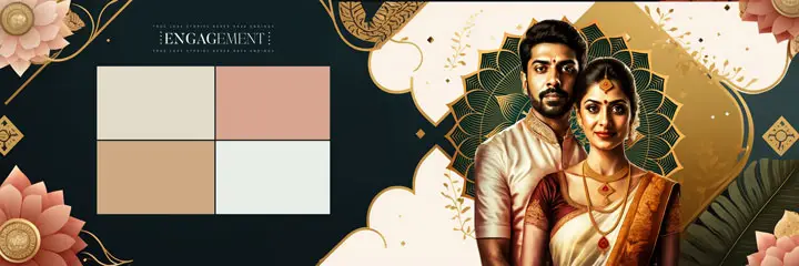 oil paint 3d wedding album psd design