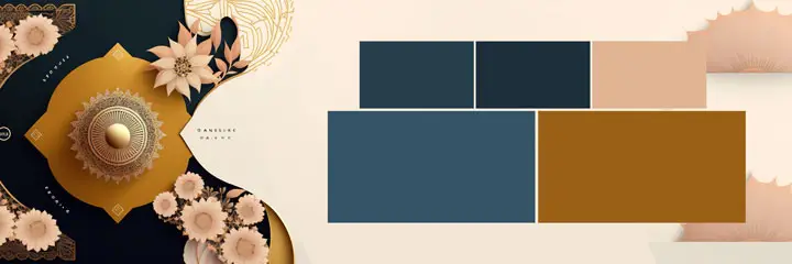 oil paint 3d wedding album psd design