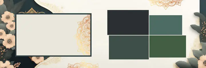 oil paint 3d wedding album psd design