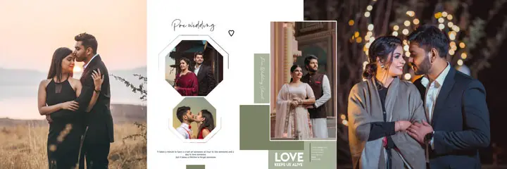 pre wedding album design 12x36