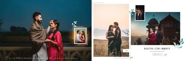 pre wedding album design 12x36