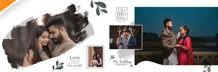 pre wedding album design 12x36