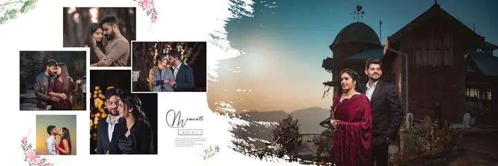 pre wedding album design 12x36