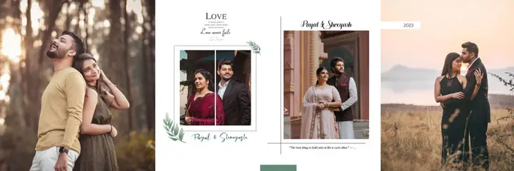 pre wedding album design 12x36