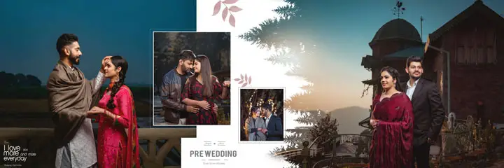 pre wedding album design 12x36