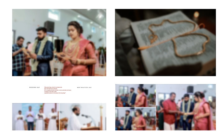 wedding function album design