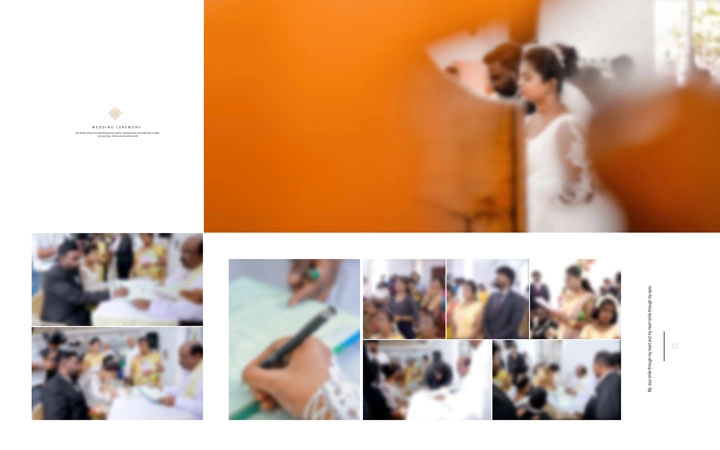 wedding function album design