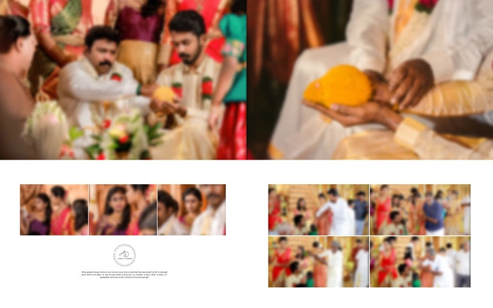wedding function album design