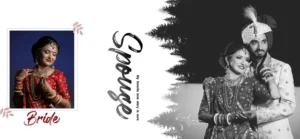 bride beauty album PSD design 12×36