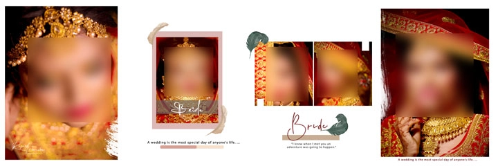 bridel mehndi album design psd